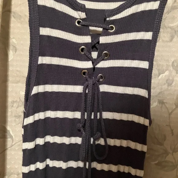Rue21 Navy and White Striped Top - Picture 4 of 4